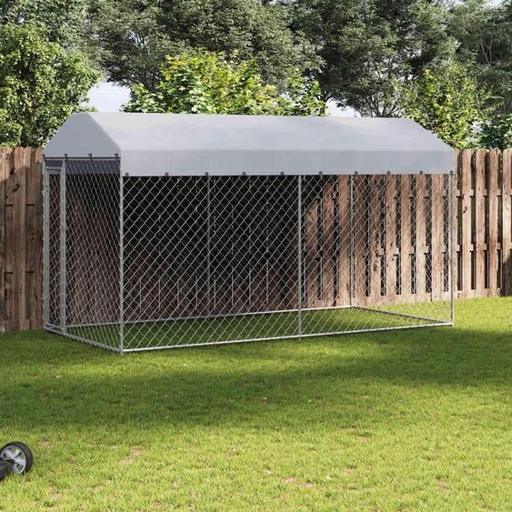 vidaXL Chenil dextérieur avec toit 382x192x225 cm