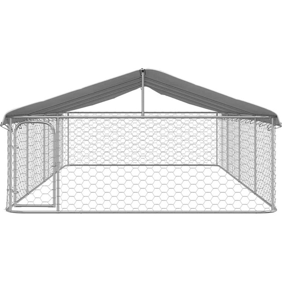 vidaXL Chenil dextérieur avec toit 600x300x150 cm