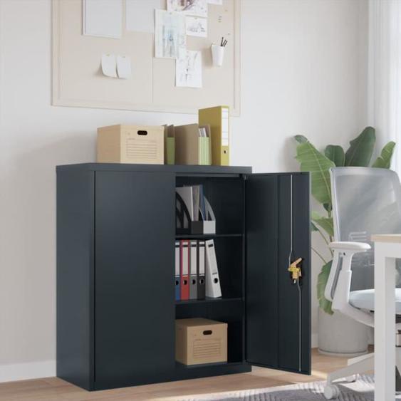 vidaXL Classeur anthracite 90x40x105 cm acier 339739