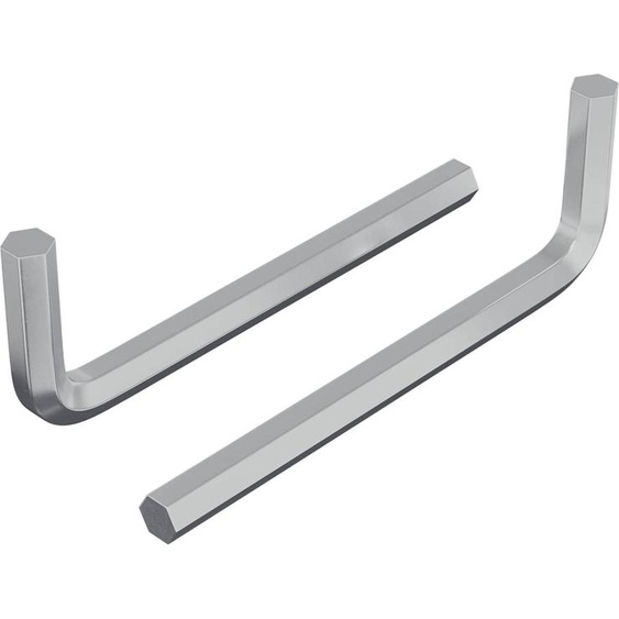 vidaXL Clé Allen 2 pcs Argent 32 x 86 mm Acier