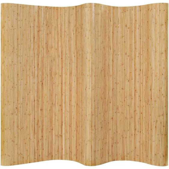 Cloison de séparation Bambou 250 x 165 cm Naturel Vidaxl