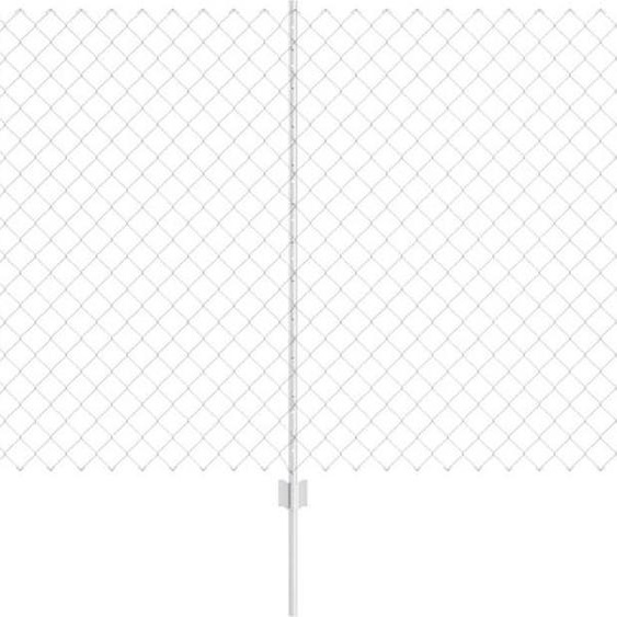 vidaXL Clôture avec poteaux Argent 1,2 x 10 m Acier