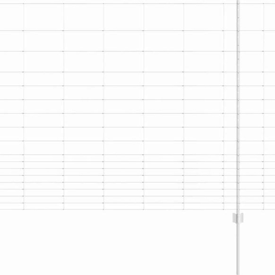 vidaXL Clôture avec poteaux Argent 1,5 x 25 m Acier
