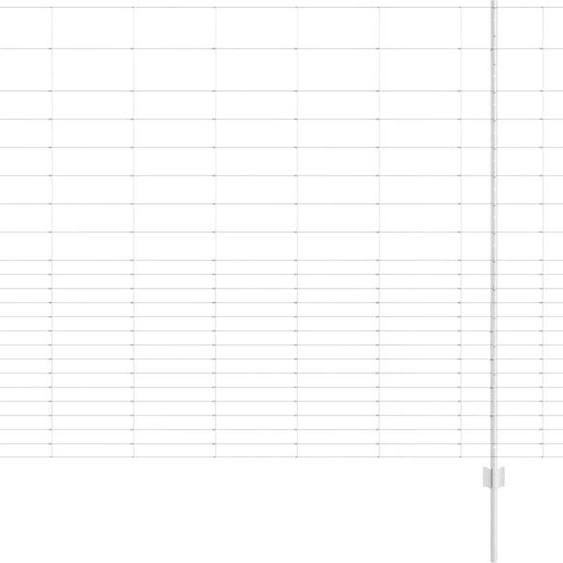 vidaXL Clôture avec poteaux Argent 1.6 x 25 m Acier