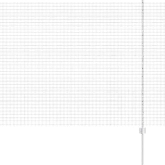 vidaXL Clôture avec poteaux Argent 1.6 x 25 m Acier