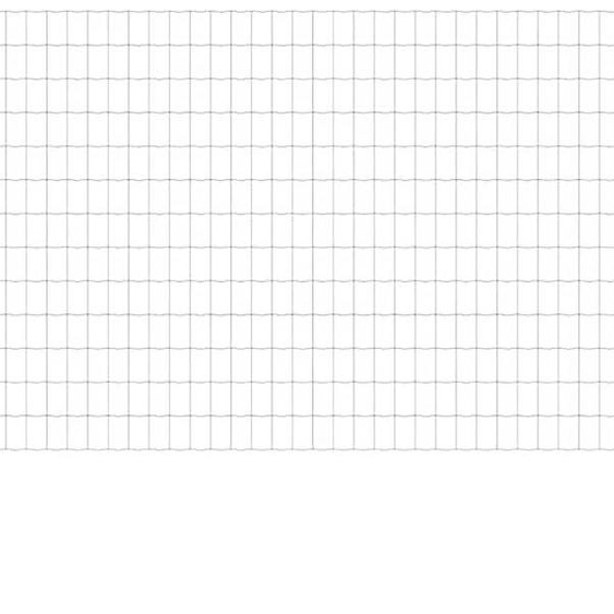 vidaXL Clôture avec poteaux Gris 1 x 25 m Acier et PVC