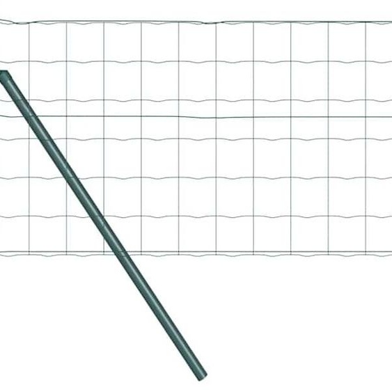 vidaXL Clôture avec poteaux Vert 0.4 x 50 m Acier