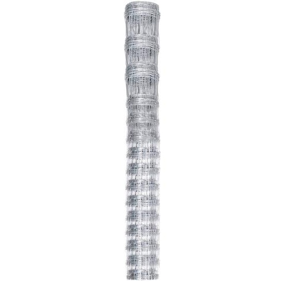 vidaXL Clôture de jardin Acier galvanisé argenté 50x1,6 m