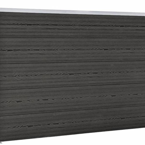 vidaXL Clôture de jardin WPC 175x105 cm Gris