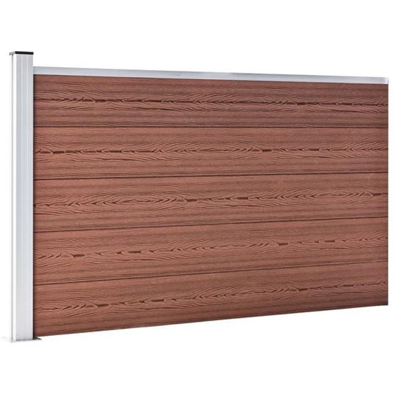 vidaXL Clôture de jardin WPC 175x105 cm Marron