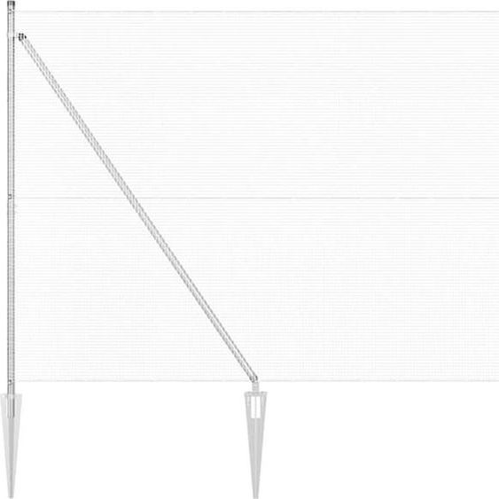 vidaXL Clôture en fil de fer soudé avec pointes, 25 x 1,5 m (L x H)