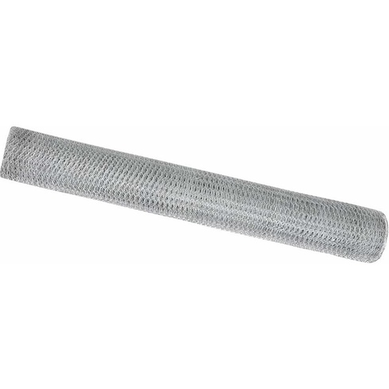 vidaXL Clôture en treillis hexagonal argent 1 x 100 m Acier galvanisé