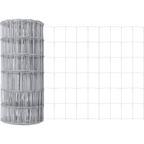 vidaXL Clôture Euro 0,4 x 10 m fer revêtu de PVC
