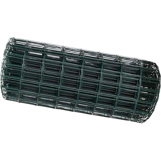 vidaXL Clôture Euro, 0,8 x 10 m, fer revêtu de PVC, couleur verte
