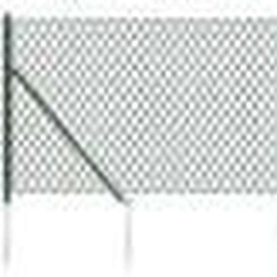 vidaXL Clôture grillagée avec douilles de sol vert 0,8x25 m