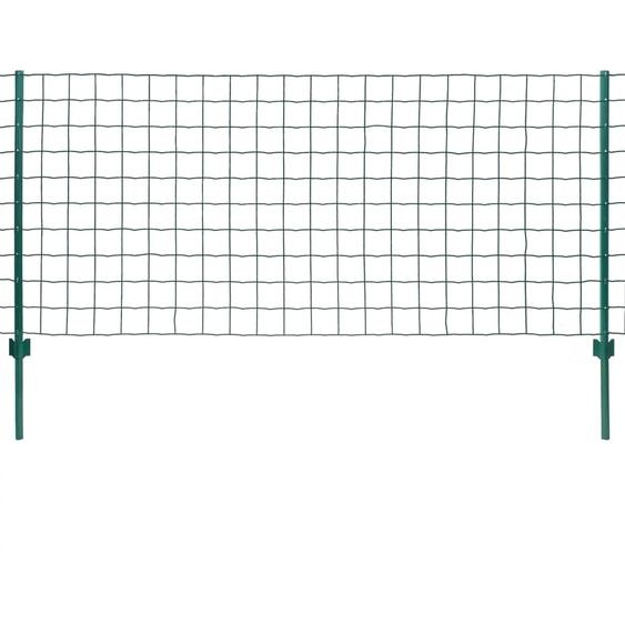 vidaXL Clôture métallique acier 20 x 1,5 m vert