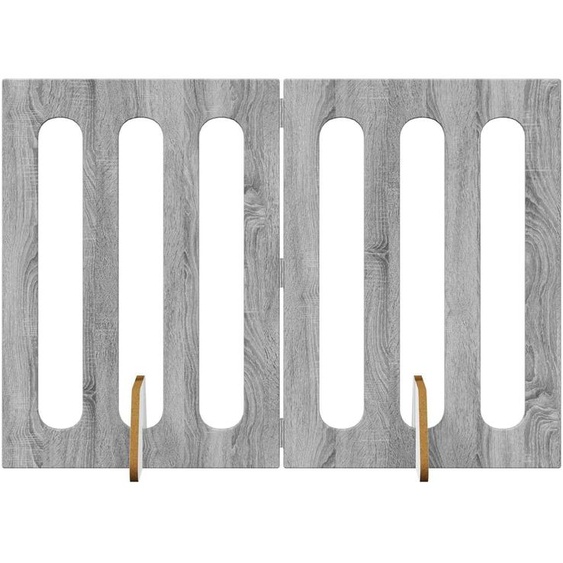 vidaXL Clôture pliable pour animaux de compagnie, 2 pièces, gris Sonoma, 100,5 x 38 x 70 cm