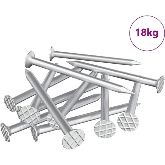 vidaXL Clous pour bois 100 000 pièces métal argenté