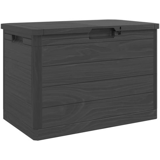 vidaXL Coffre à coussins dextérieur Anthracite 77,5x44,5x53 cm Polypropylène