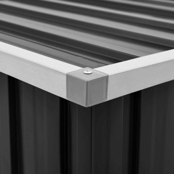 vidaXL Coffre de jardin anthracite 129 x 67 x 65 cm