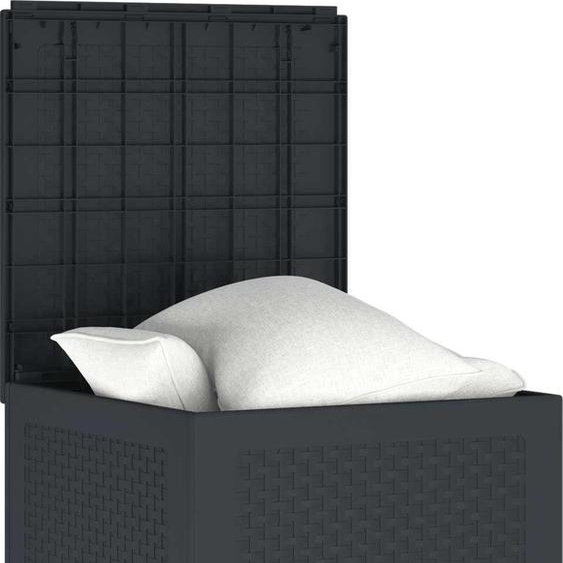 vidaXL Boîte de rangement anthracite 55 x 53 x 57 cm en polypropylène
