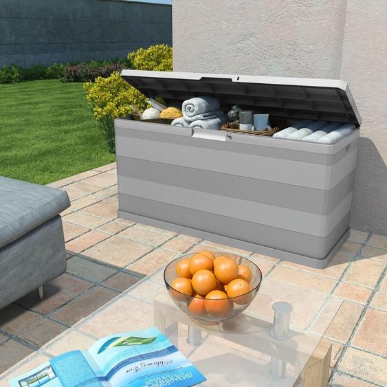 vidaXL Coffre de jardin Gris 117×45×56 cm