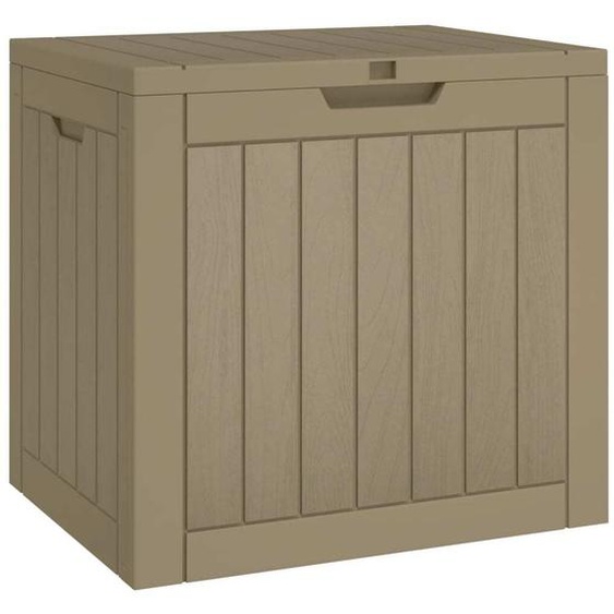 vidaXL Coffre de jardin Gris 55,5x43x53 cm Polypropylène