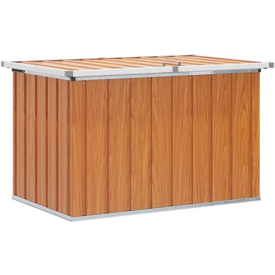 vidaXL Coffre de rangement dextérieur en bois 109 x 67 x 65 cm Acier galvanisé