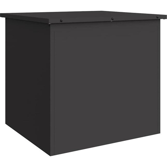 vidaXL Coffre de rangement extérieur avec stockage Noir 55 x 50,5 x 50 cm Acier