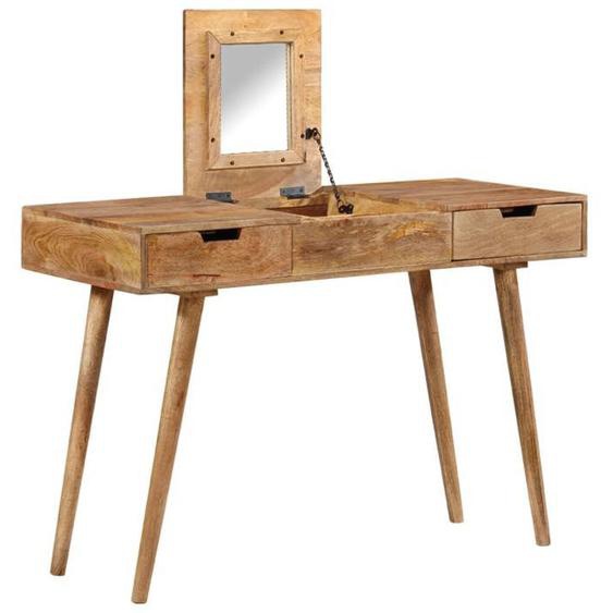 vidaXL Coiffeuse 112x45x76 cm Bois de manguier solide 247700