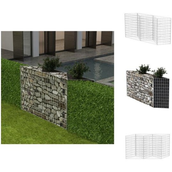 vidaXL Corbeille à gabion Bac à plantes Légumes surélevé acier 120×30×100 cm - panneaux de clôture