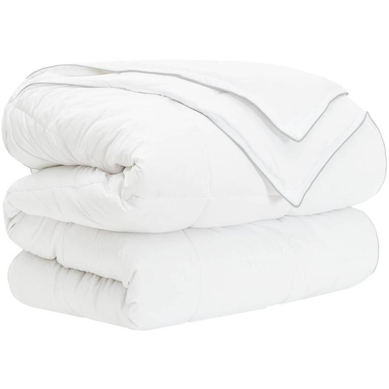 vidaXL Couette quatre saisons blanche 140 x 220 cm en fibre de bambou