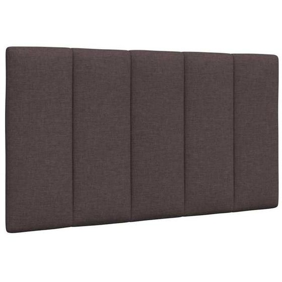 vidaXL Coussin de tête de lit marron foncé 90 cm tissu 4019145