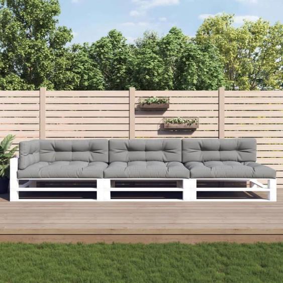 vidaXL Coussins de palette 7 pcs gris tissu 3188910