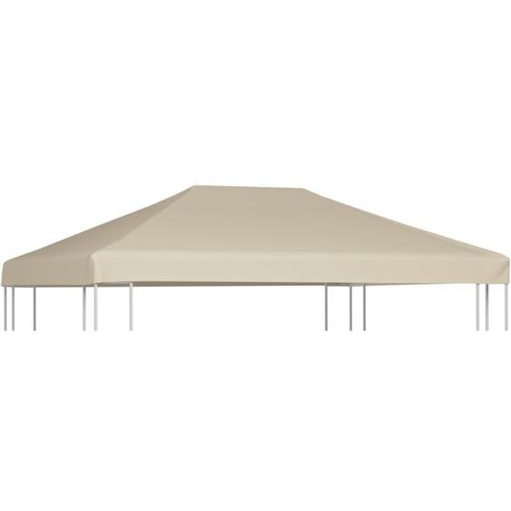 Vidaxl - Couverture de dessus de belvédère 310 g / m² 4x3 m Beige