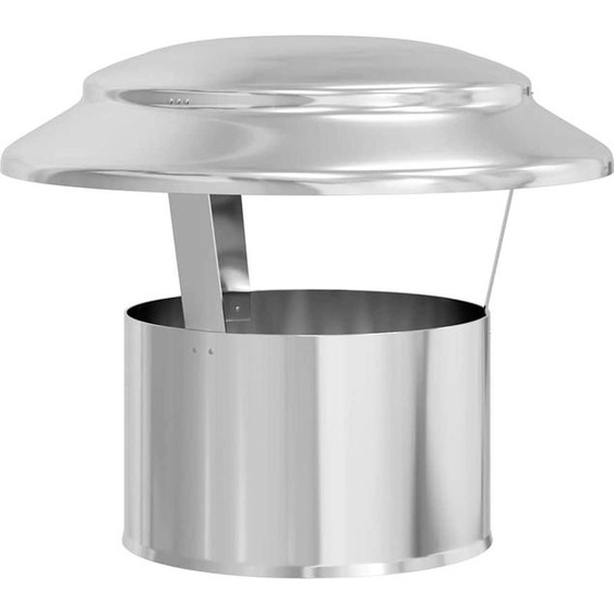 vidaXL Couverture de pluie cheminée argent 25 x 25 x 20 cm acier inoxydable