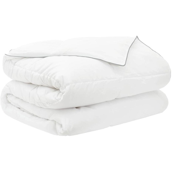 vidaXL Couverture dété blanche 220 x 240 cm en fibre de bambou
