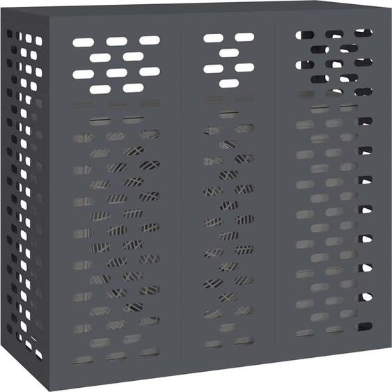 vidaXL Housse de climatiseur, anthracite, 110 x 50 x 105 cm