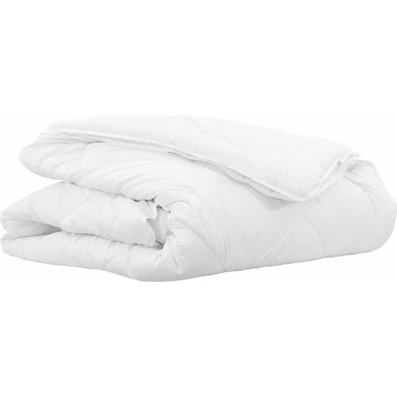 vidaXL Couette 2-en-1 blanche 220 x 155 x 10 cm en polyester