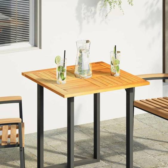 vidaXL Dessus de table 70x70x2 cm carré bois massif dacacia, plateau de table de remplacement, plateau de meuble en bois, 4004255