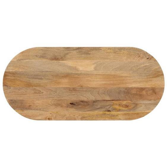 vidaXL Dessus de Table, Dessus de Table de Remplacement, Dessus de Rechange Salle à Manger, 90x40x3,8 cm Ovale Bois Massif 370133