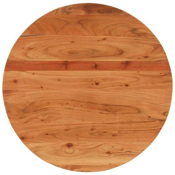vidaXL Dessus de table Ø70x3,8 cm rond bois massif dacacia 370053