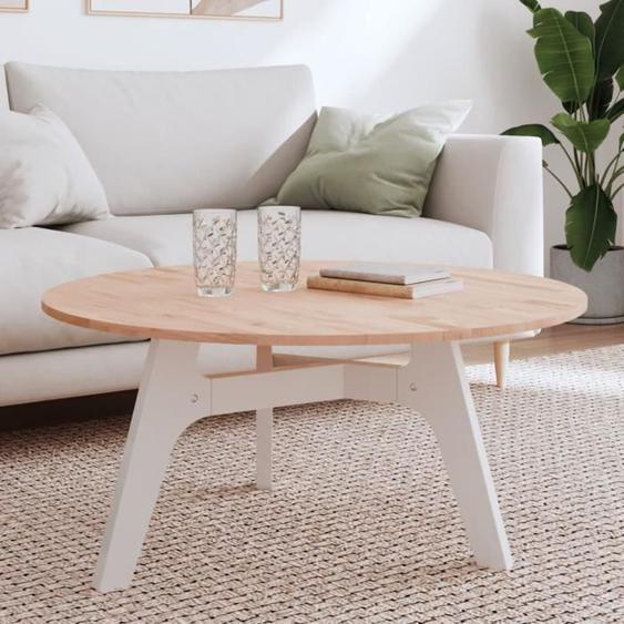 vidaXL Dessus de table Ø90x1,5 cm rond bois massif de hêtre 355912