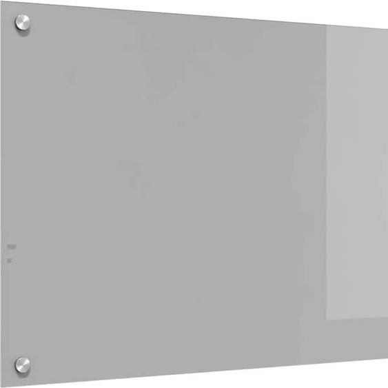 vidaXL Dos de cuisine gris clair 100 x 50 cm Verre trempé