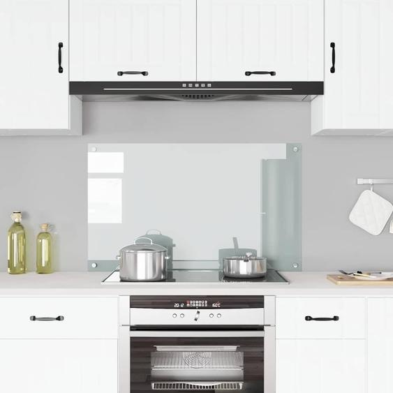 vidaXL Dos de cuisine Transparent 100×60 cm Verre trempé