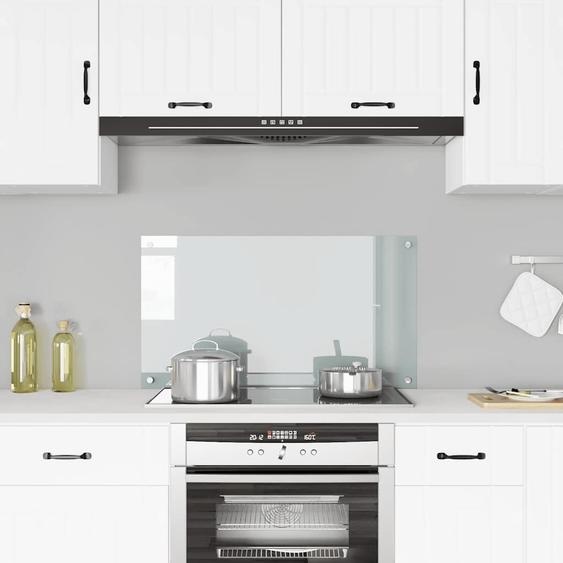 vidaXL Dos de cuisine Transparent 90×50 cm Verre trempé