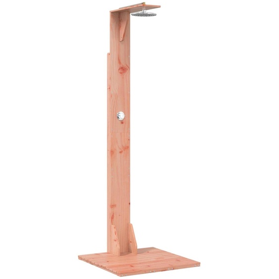 vidaXL : Douche de jardin, 214,5 cm, en bois de douglas massif et en acier inoxydable, finition naturelle