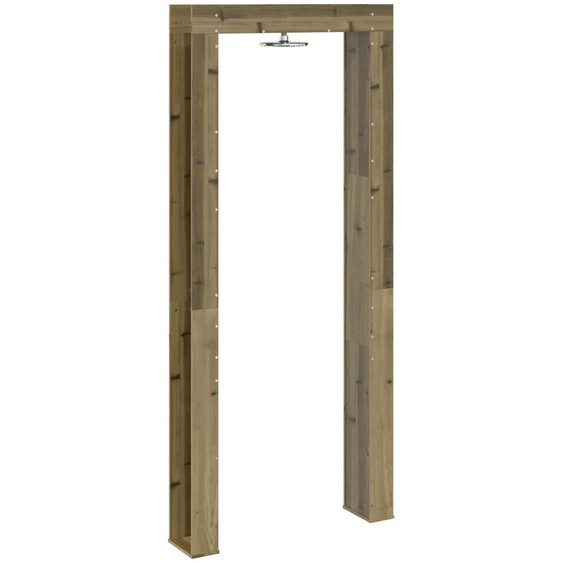 vidaXL : Douche de jardin, 226 cm. Bois de pin imprégné et acier inoxydable