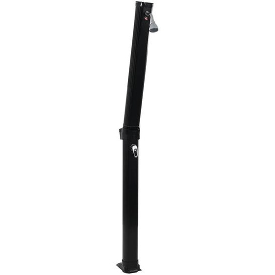 vidaXL Douche solaire pliante noire 214 cm 23 L