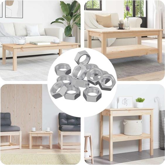 vidaXL Écrou hexagonal 23377 pièces Argent Métal